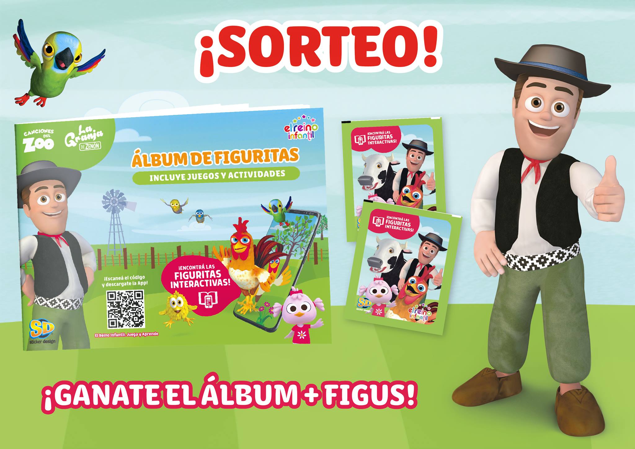 Sticker Design - ¡#SORTEO Ganate el álbum y las figuritas...