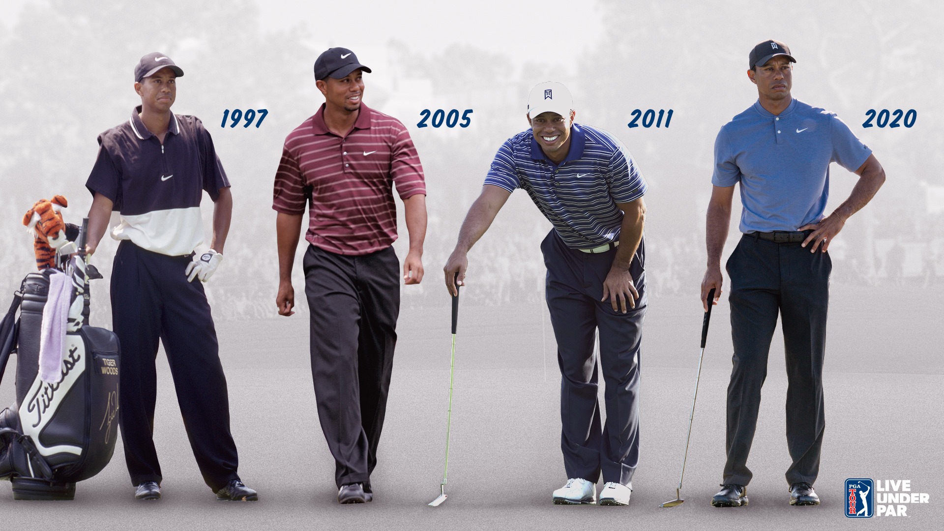 PGA TOUR - Four decades. The evolution of Tiger Woods. | Facebook