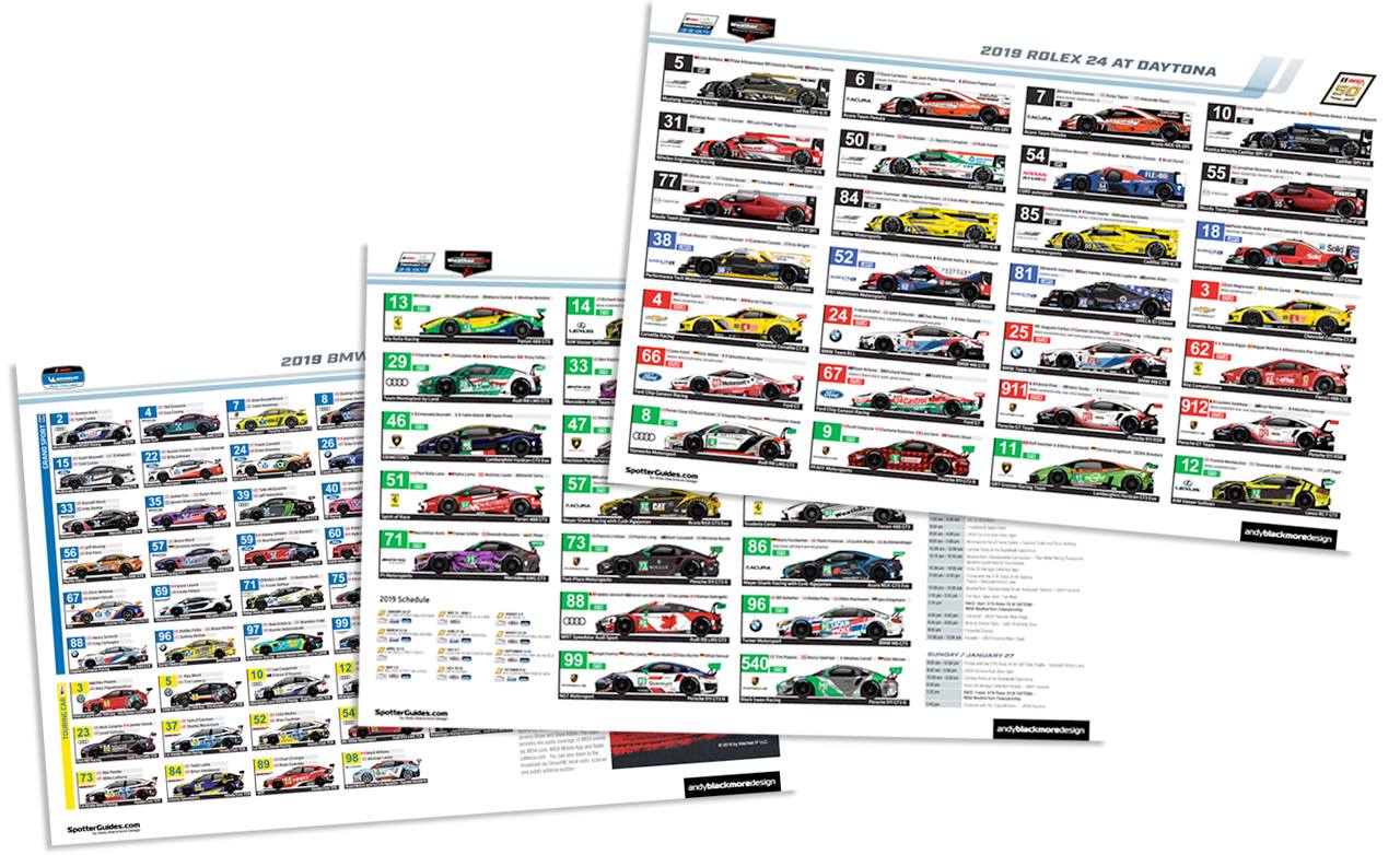The #IMSA Spotter... - Andy Blackmore Design & Spotter Guides
