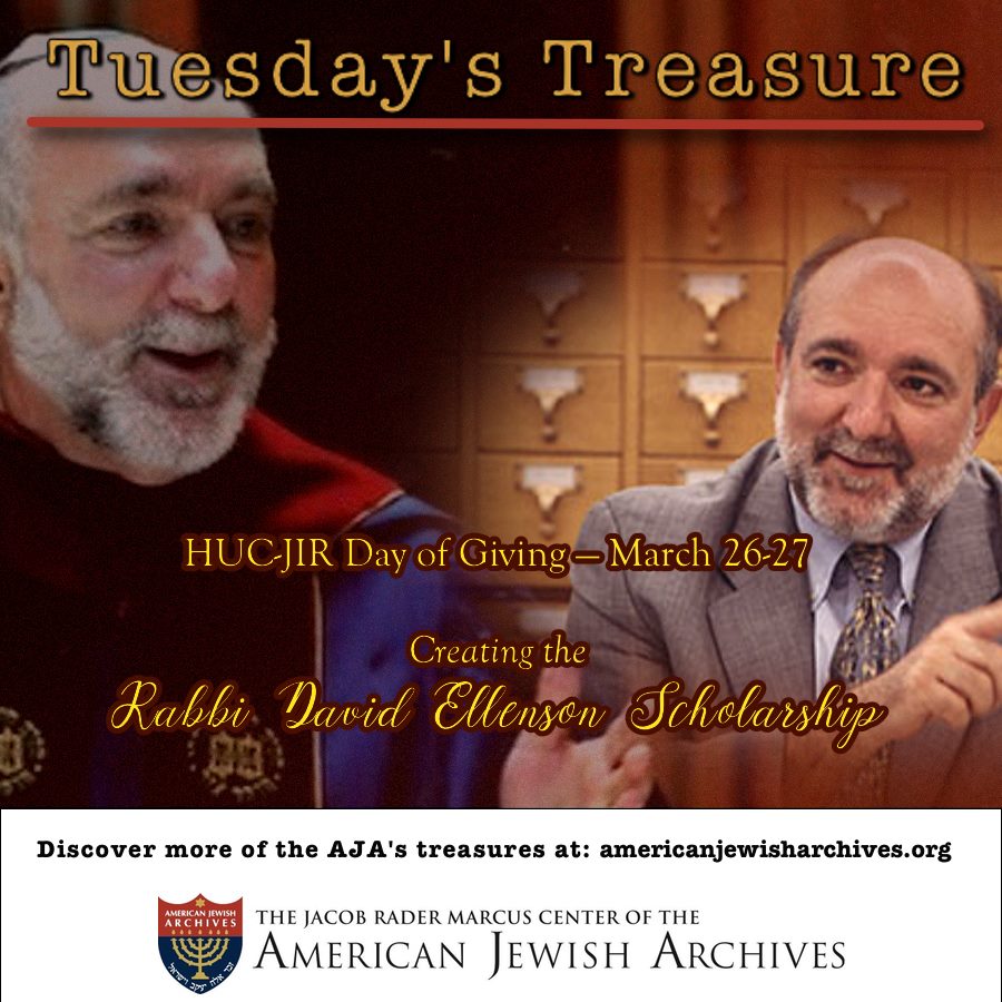 The Jacob Rader Marcus Center of the American Jewish Archives - Take ...