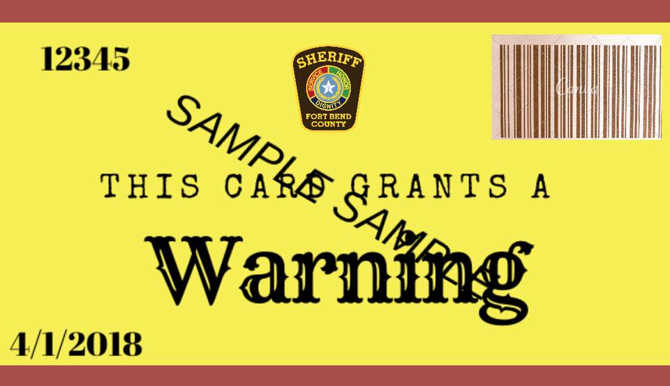 In observance of the... - Fort Bend County Sheriff's Office