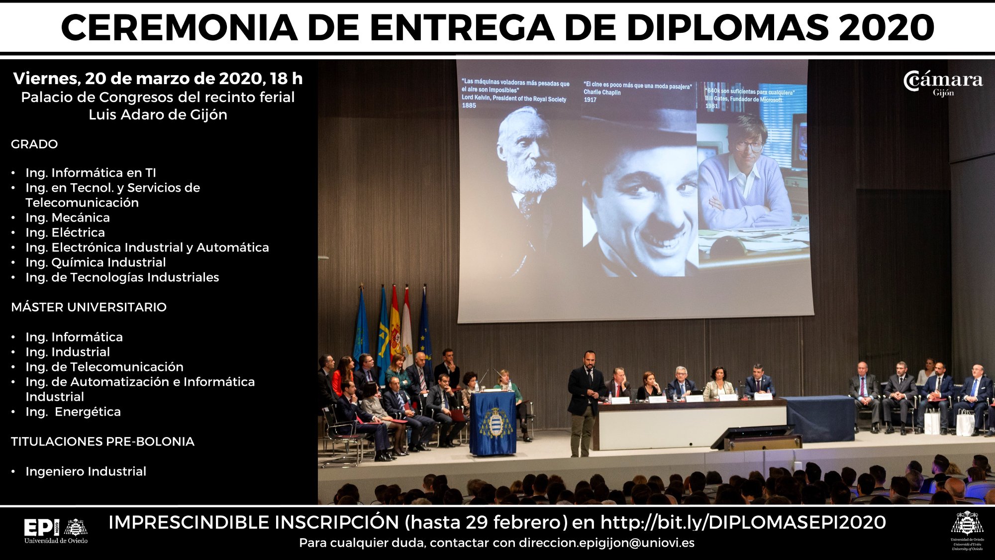 👩🏼‍🎓👨🏻‍🎓 Inscripción a... - EPI Gijón, Universidad de Oviedo