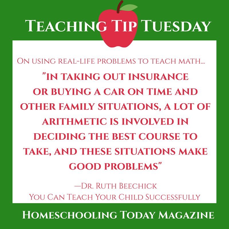 Homeschooling Today magazine - “Don’t be afraid of real-life problems ...