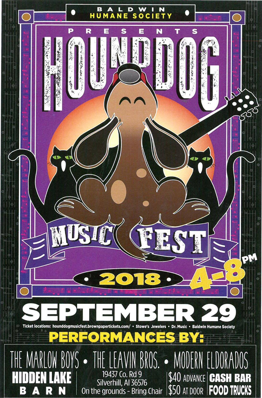 Hound Dog Music Fest is coming up! So much talent for Baldwin