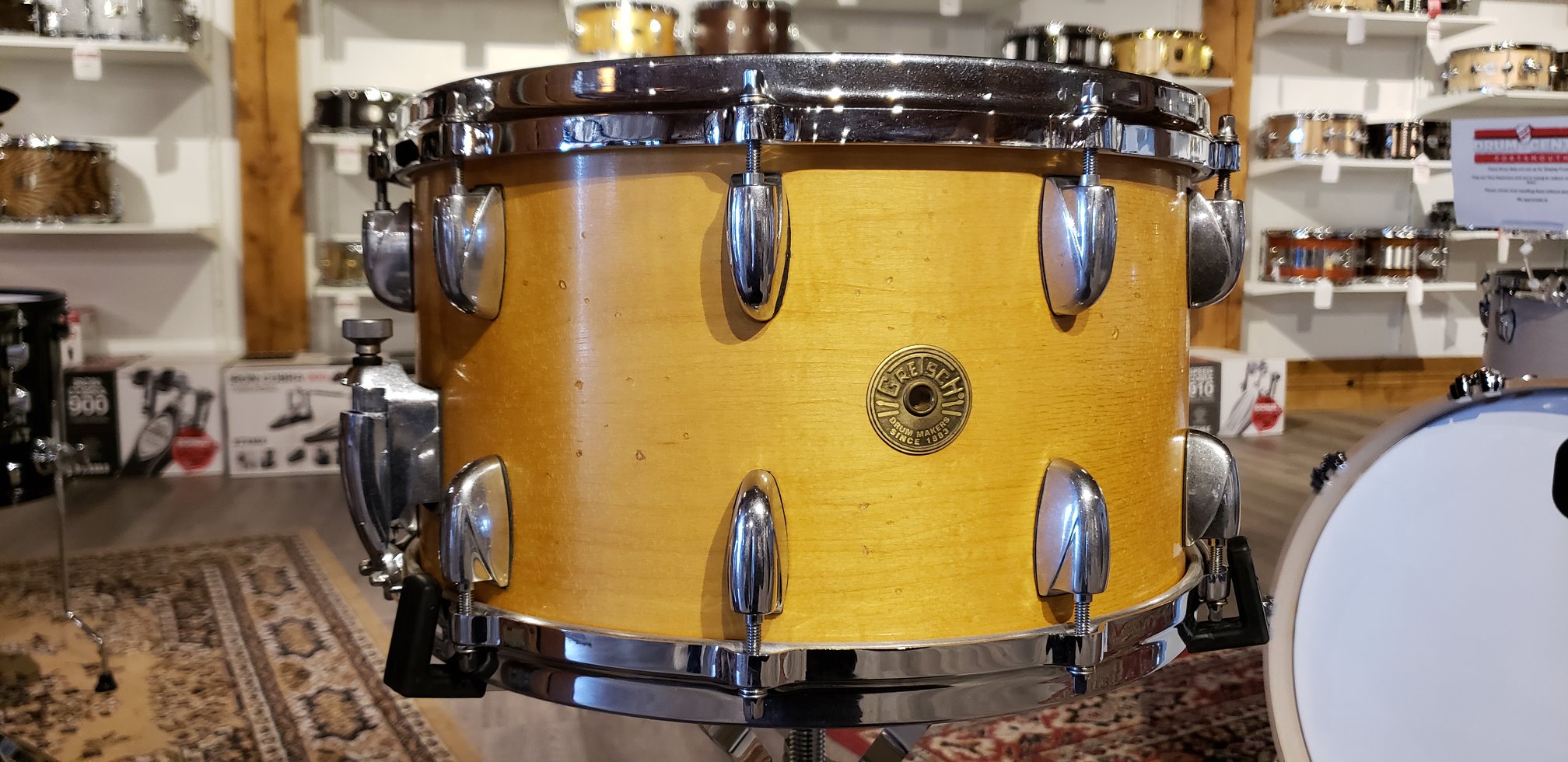 The vibe of this 14x8 Gretsch Fender Custom Shop Relic Snare Drum 