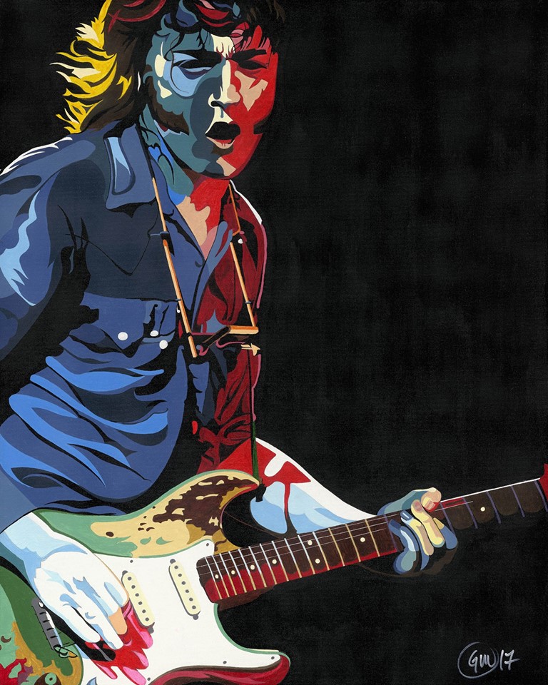 Painting of Rory by Dublin based artist Glenn Matthews used on the