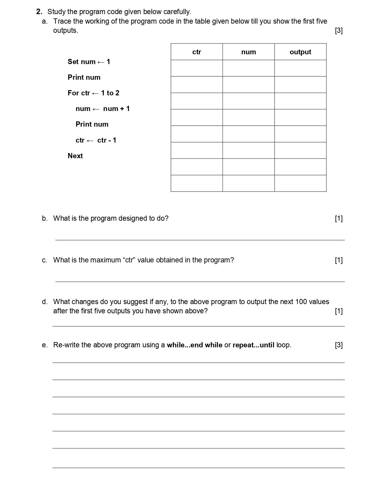 Computer Science 2210 / 0478 Cambridge O Level / IGCSE