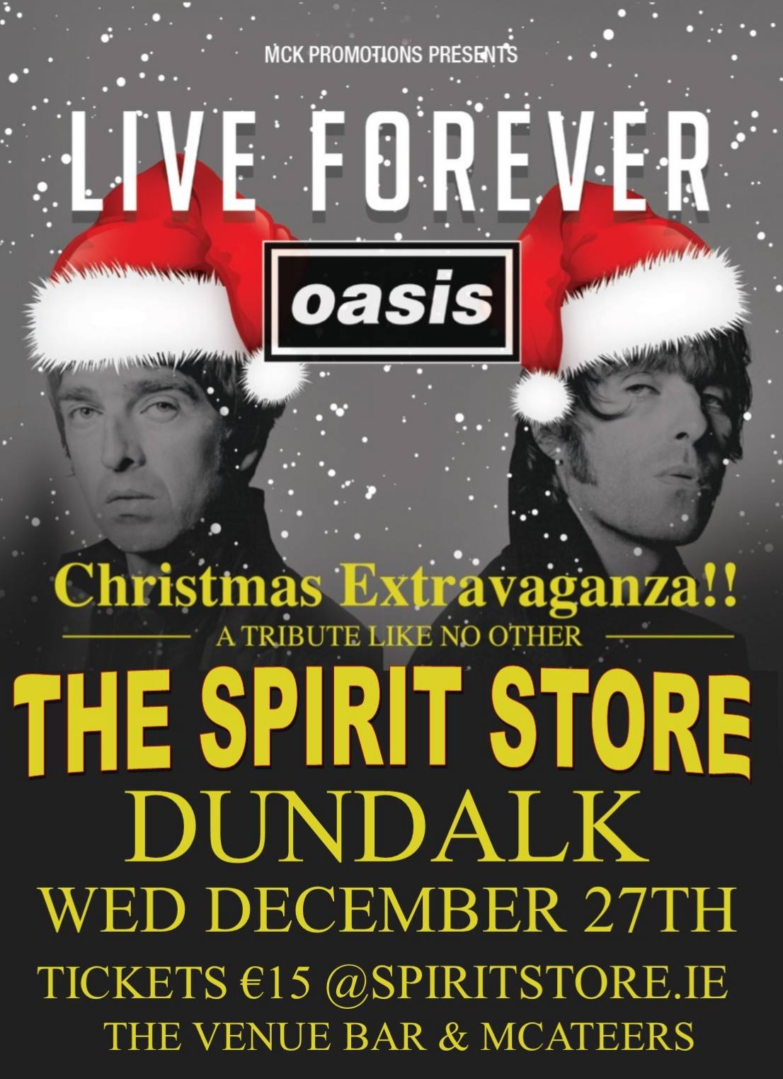Live Forever Oasis Tribute 60% Sold Out Dublin Dec 27 2026