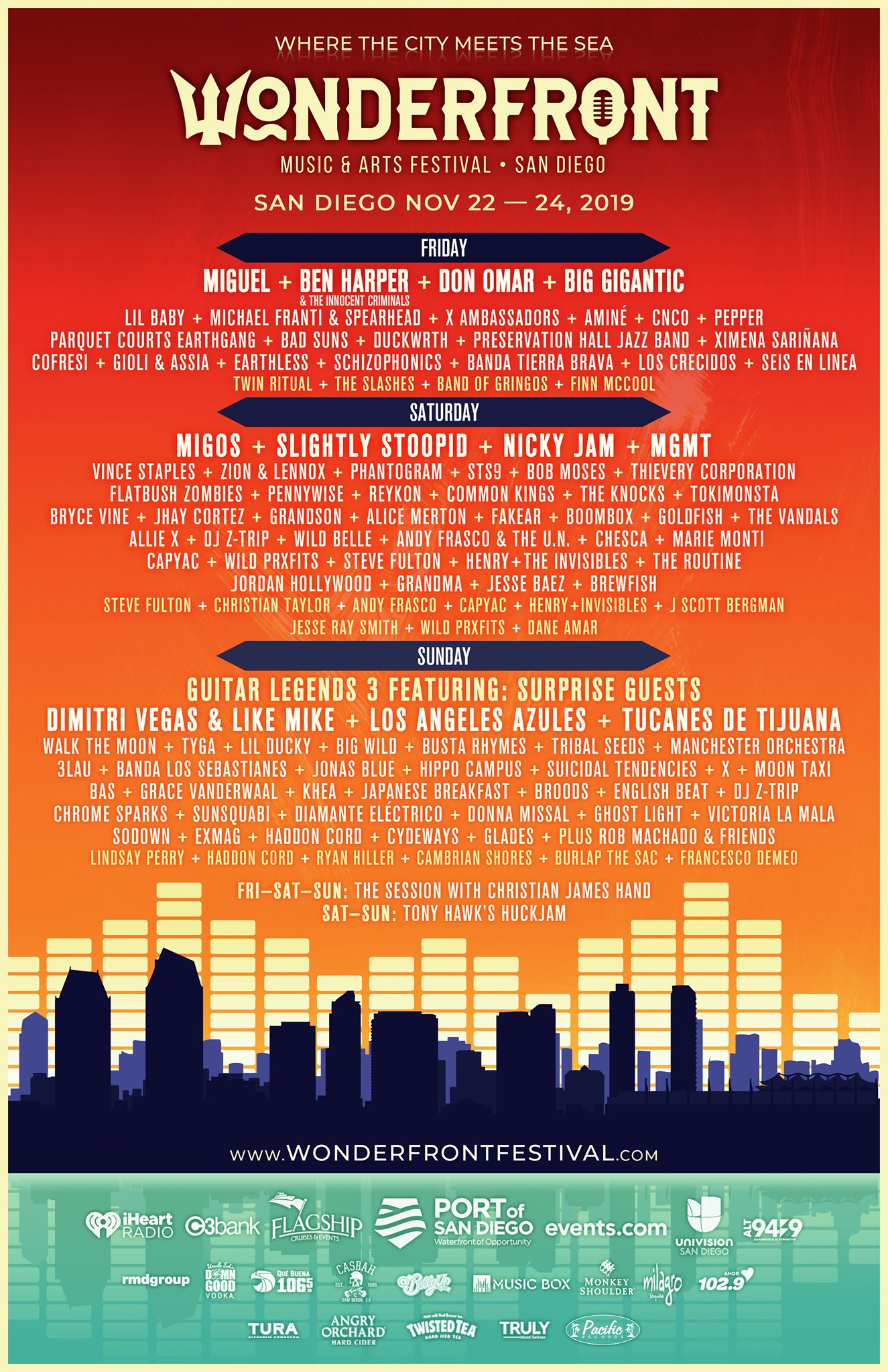 Pacific Records - The new Wonderfront Festival lineup poster is here ...
