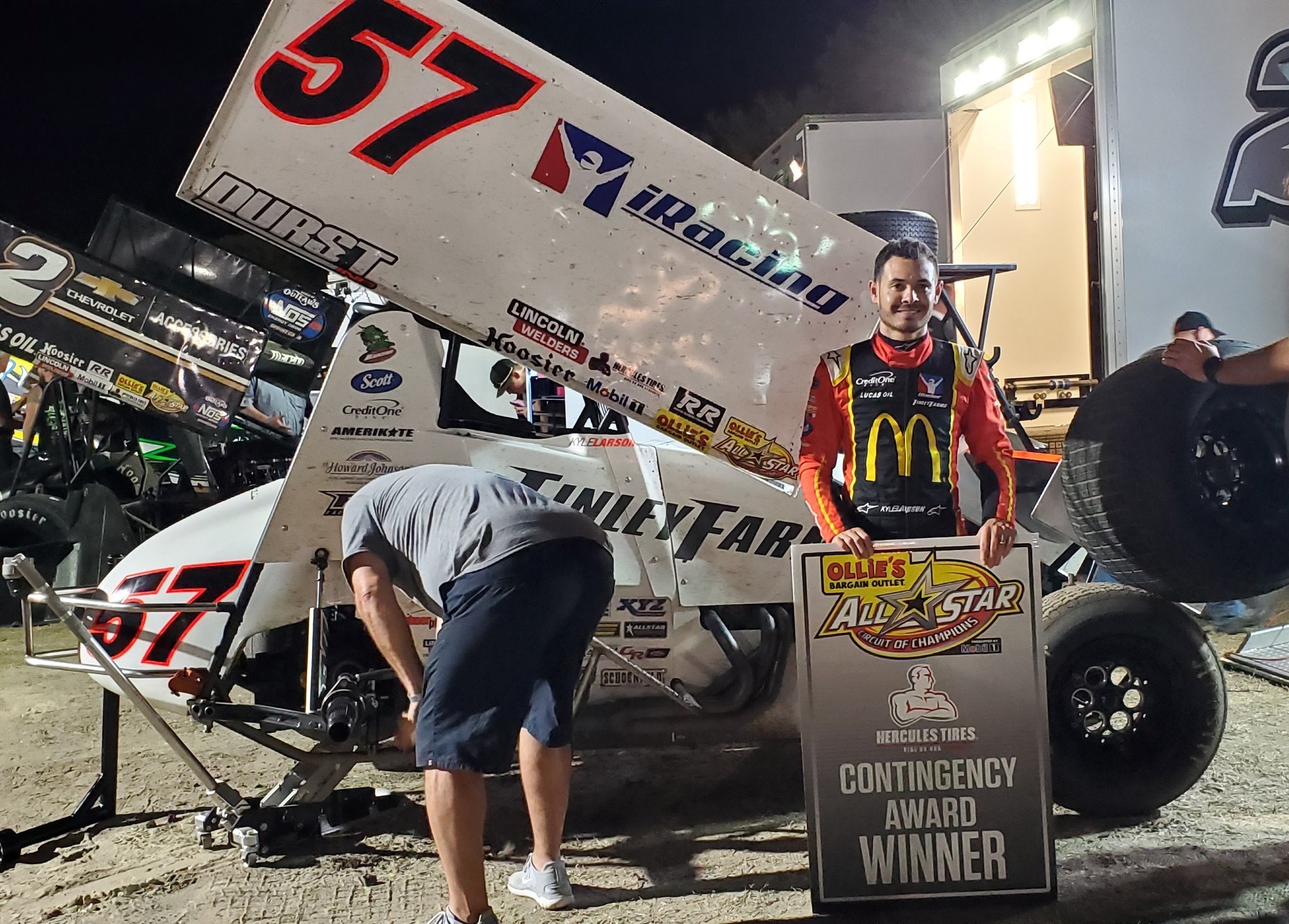 Last night Kyle opened up DIRTcar... - Kyle Larson Racing
