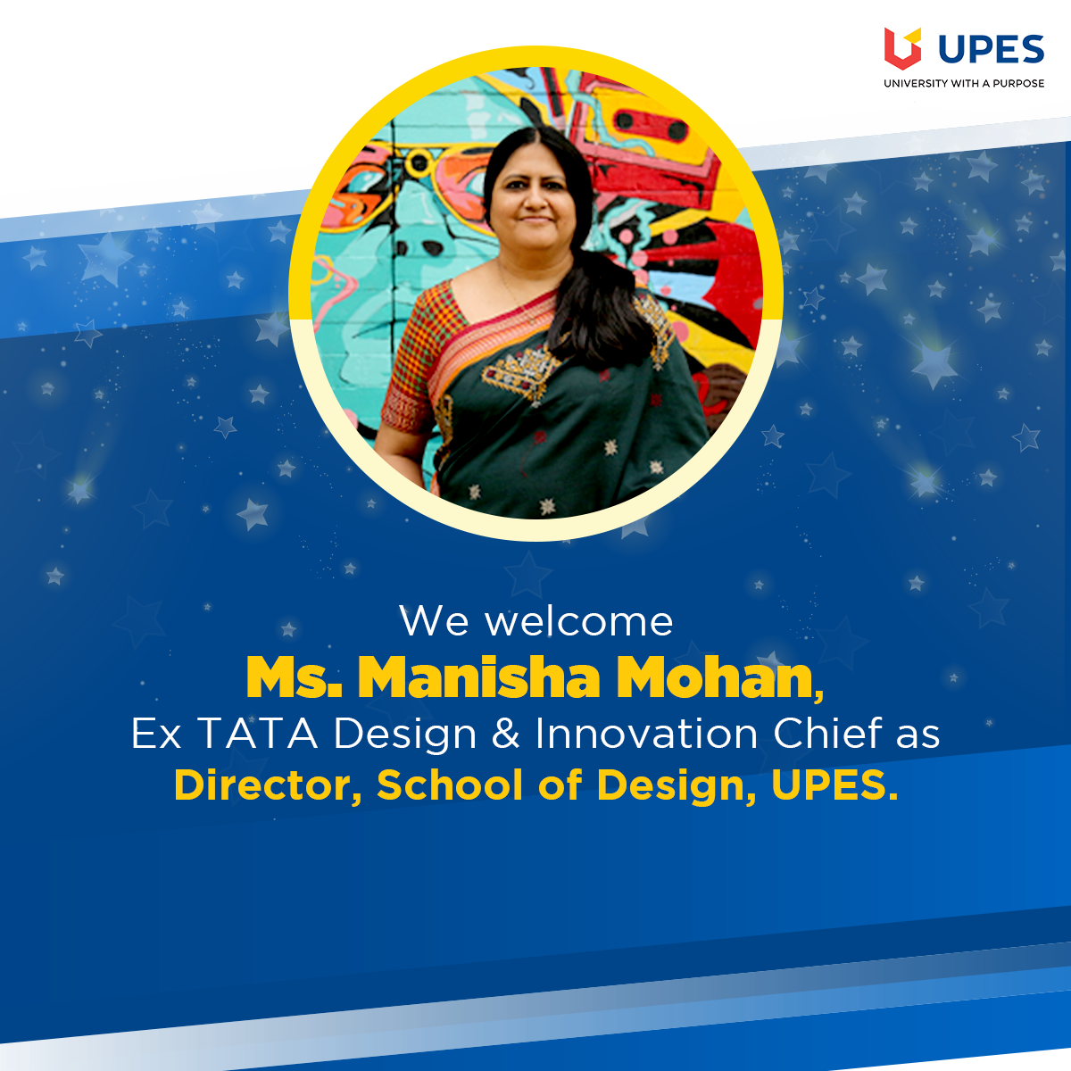 UPES - A warm welcome to Ms. Manisha Mohan, who joined... | Facebook