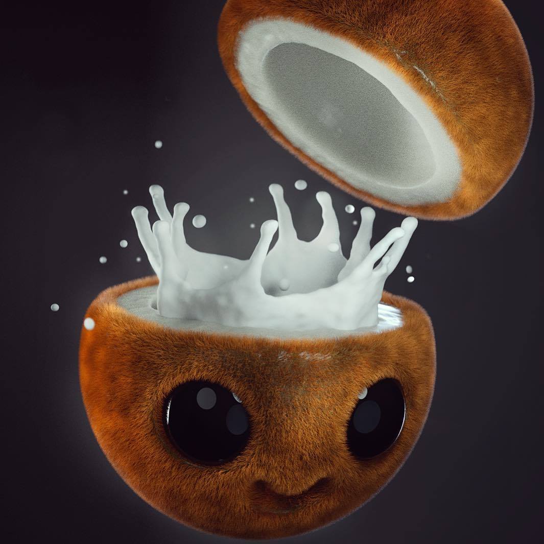 RealFlow - How cute is this? 😍 . Work by @ger.vfx 🤗 .... | Facebook