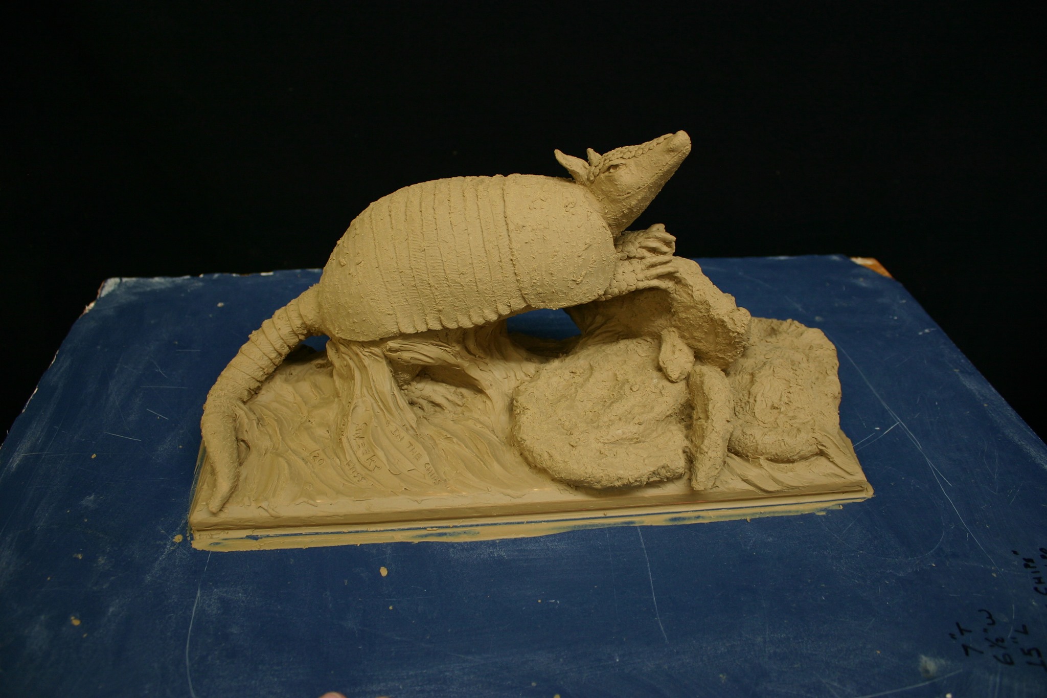 Barbadilla, a giant armadillo sculpture by Joe Barrington