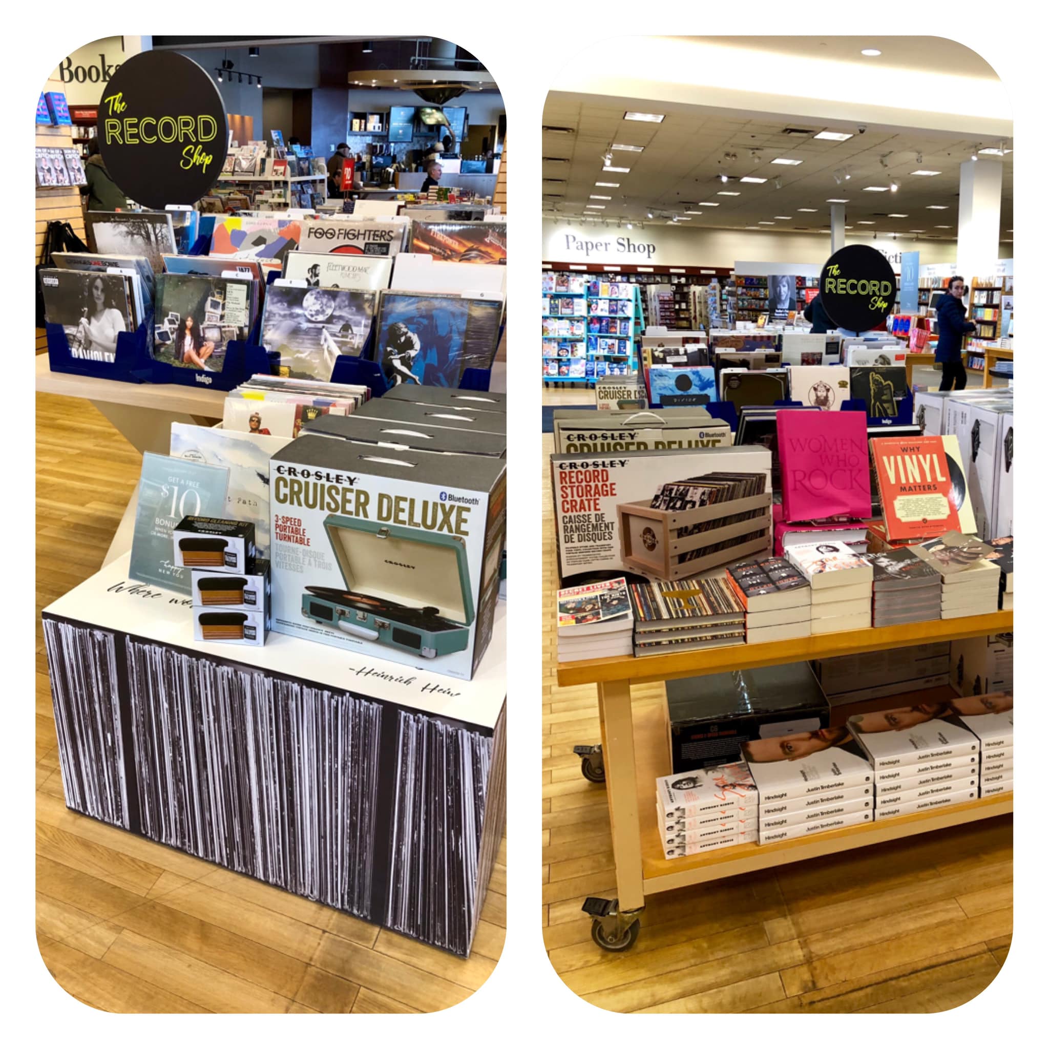 Indigo Canada for records and music books