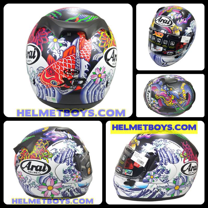 arai helmet japanese wave Quantum-X Arais VAS shield system lowers the pivot point by an average of 24mm Arai Contour-X Swirl Helmet
