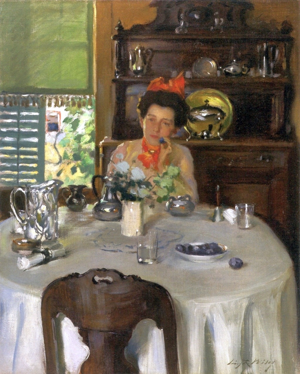 Christa - Irving Ramsey Wiles (American painter) 1861 - 1948 Woman at a ...