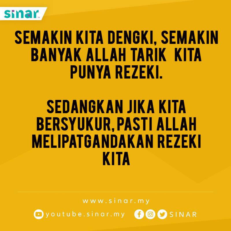 Sinar Jangan Ada Hasad Dengki Jika Ingin Berjaya Setiap Facebook