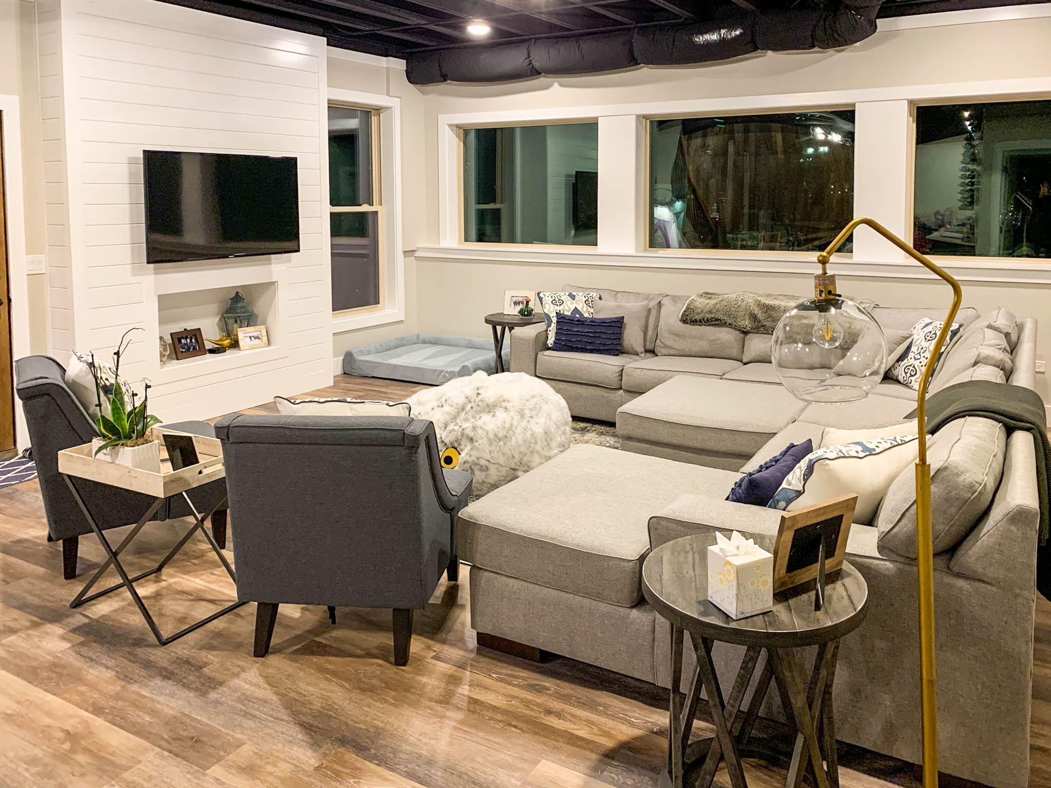 Modern Farmhouse Inspired Finished... - DJK Custom Homes