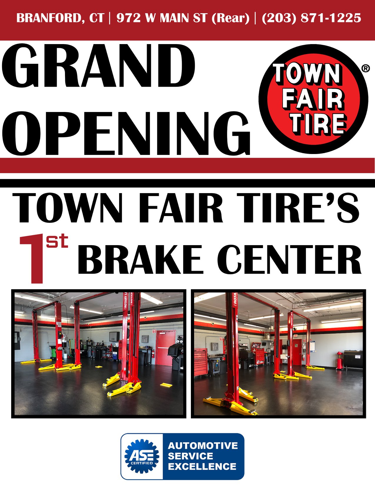 Town - We are proud to announce the opening of our very first brake ...