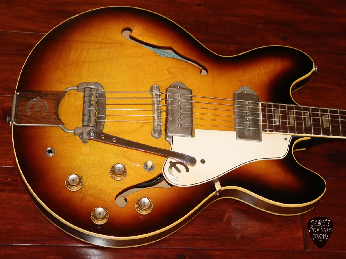I have this 1983 Epiphone Casino on loan at the moment. Nice thing!