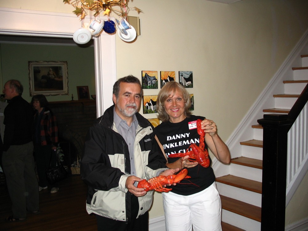 Alice - Randy Crooks and me with the lobster he brought from Nova ...
