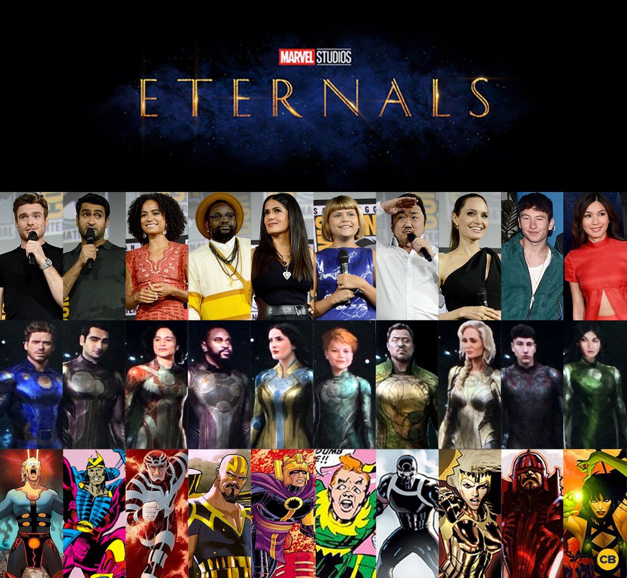 The Eternals Movie Poster (Variant B) – 11x17 Reproduction