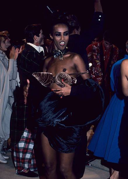【90s】Jean Paul Gaultier レザーシューズ アーカイブ tbt 1992 AmFAR Jean Paul Gaultier fashion show. Photo by Douglas