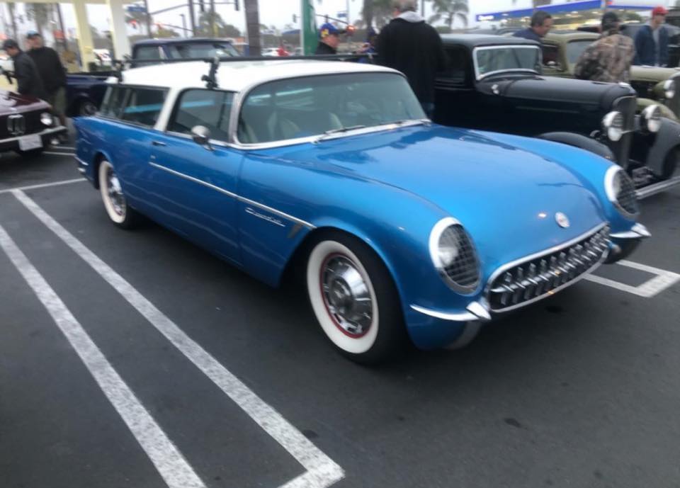 Check out this insane Corvette/Nomad mash up! 😮 Would you drive it?