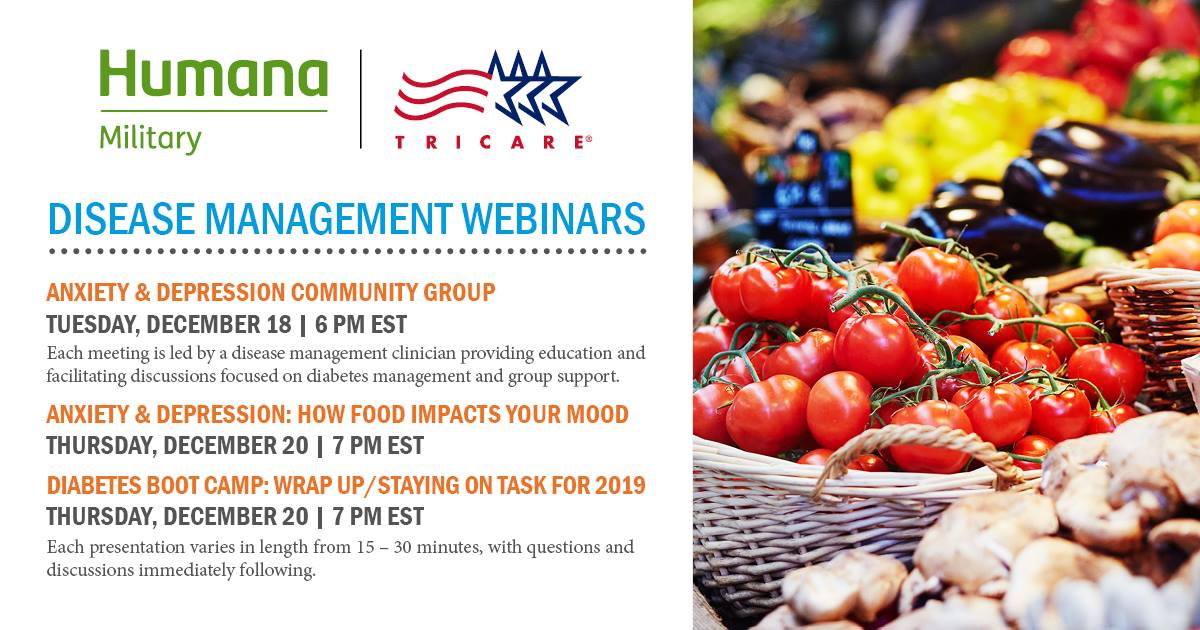 Humana Military - Our disease management webinars are led...