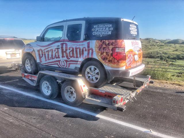 Pizza Ranch - New Delivery Car heading our way!