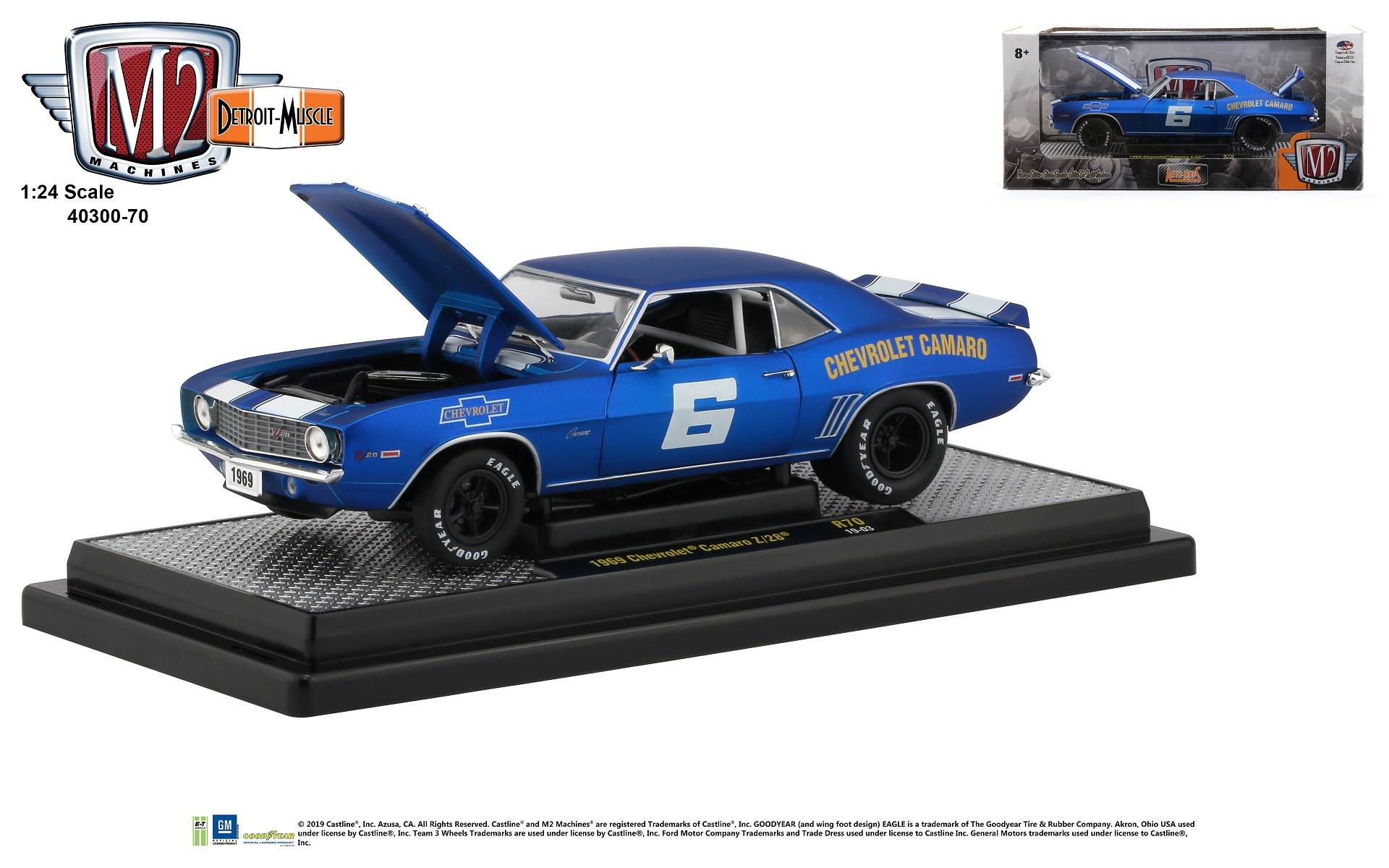 M2 Machines 1969 Chevrolet Camaro Z/28 1:24 scale model