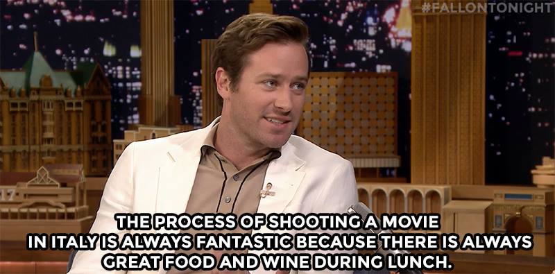 The Tonight - Armie Hammer reminisces about filming Call Me By Your ...