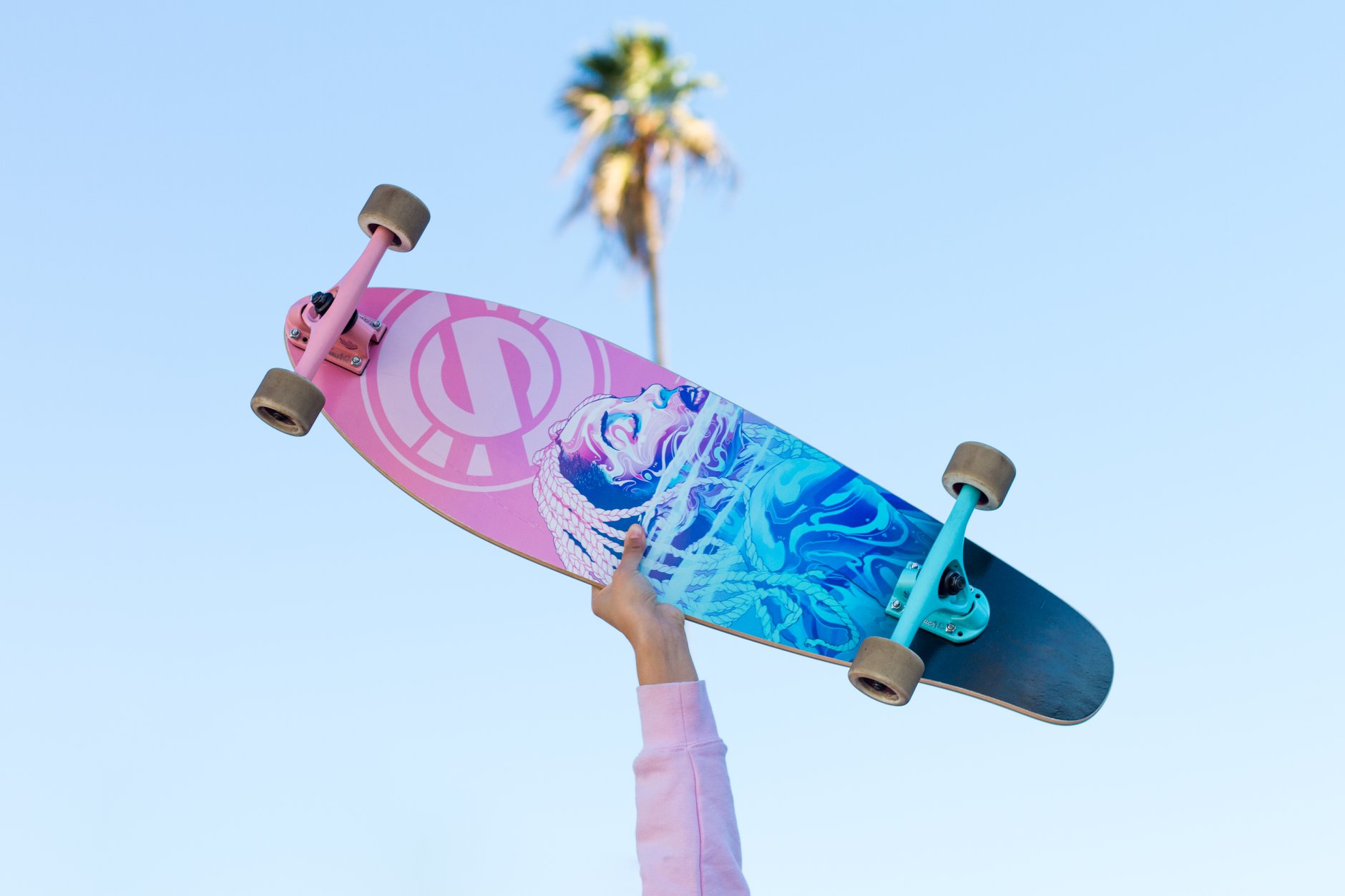 Longboard Kicktail 92 Cm – Street Surfing, Skateboard Évolutif Pour Route Et Ville
