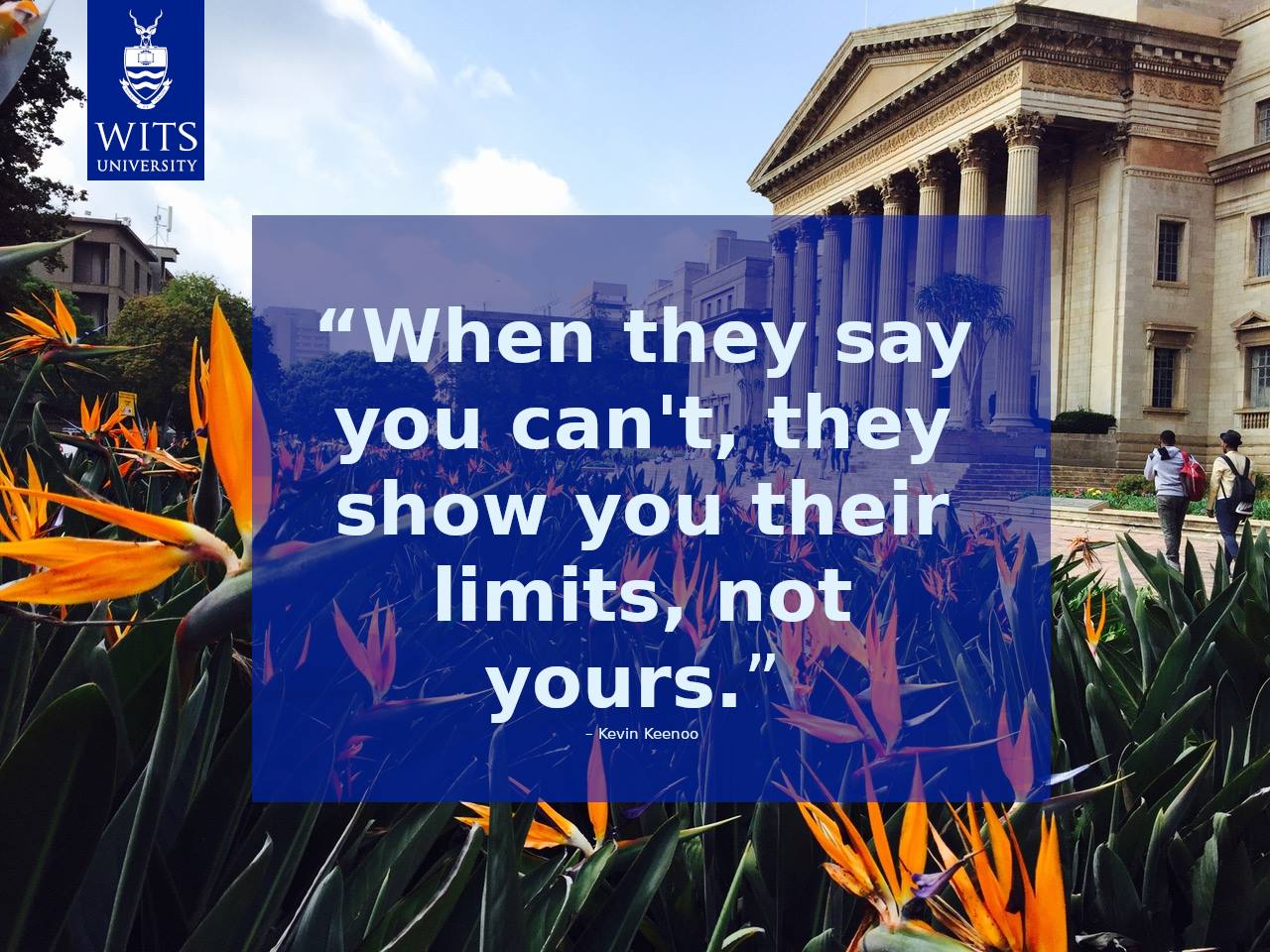 Welcome back... - Wits - University of the Witwatersrand