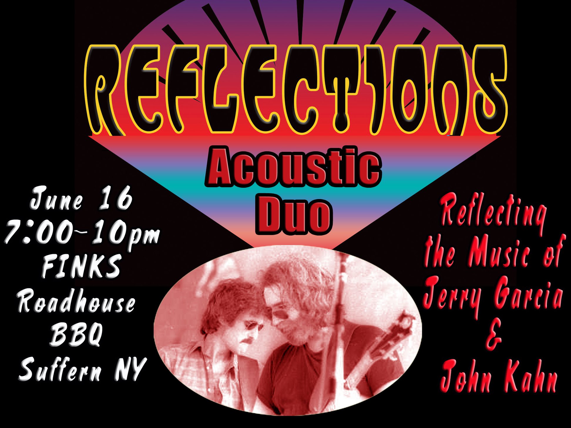 Heads up! Reflections duo at Fink's BBQ... - Reflections Band