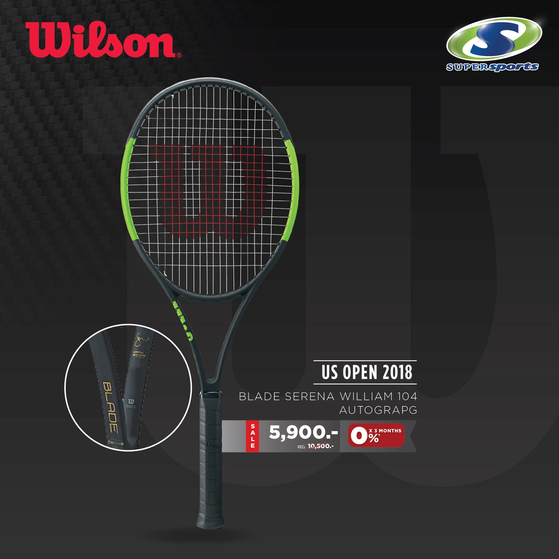 Supersports - WILSON : BLADE SERENA WILLIAM 104 AUTOGRAPH The personal ...