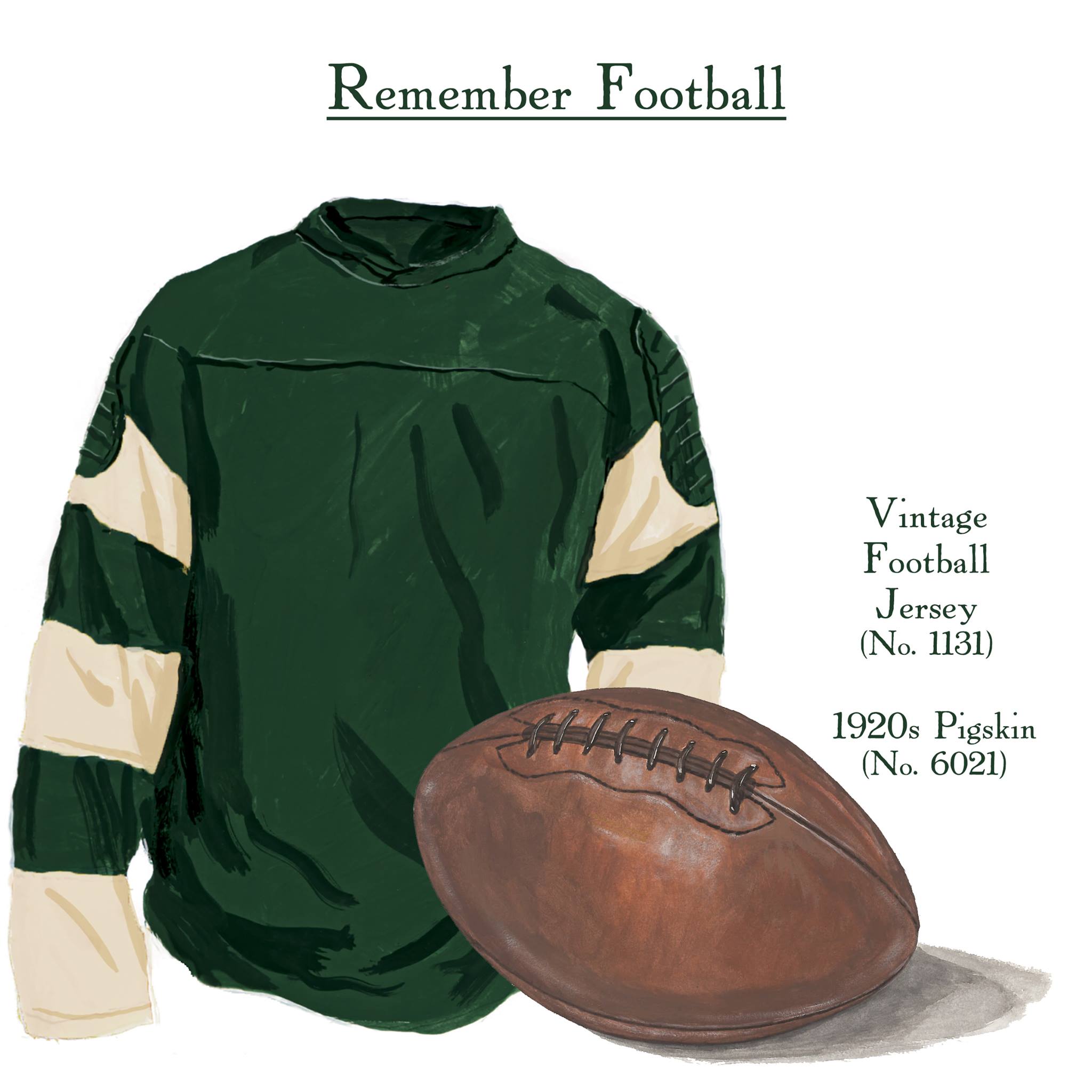The J. - The Vintage Football Jersey and 1920s Pigskin (along with 