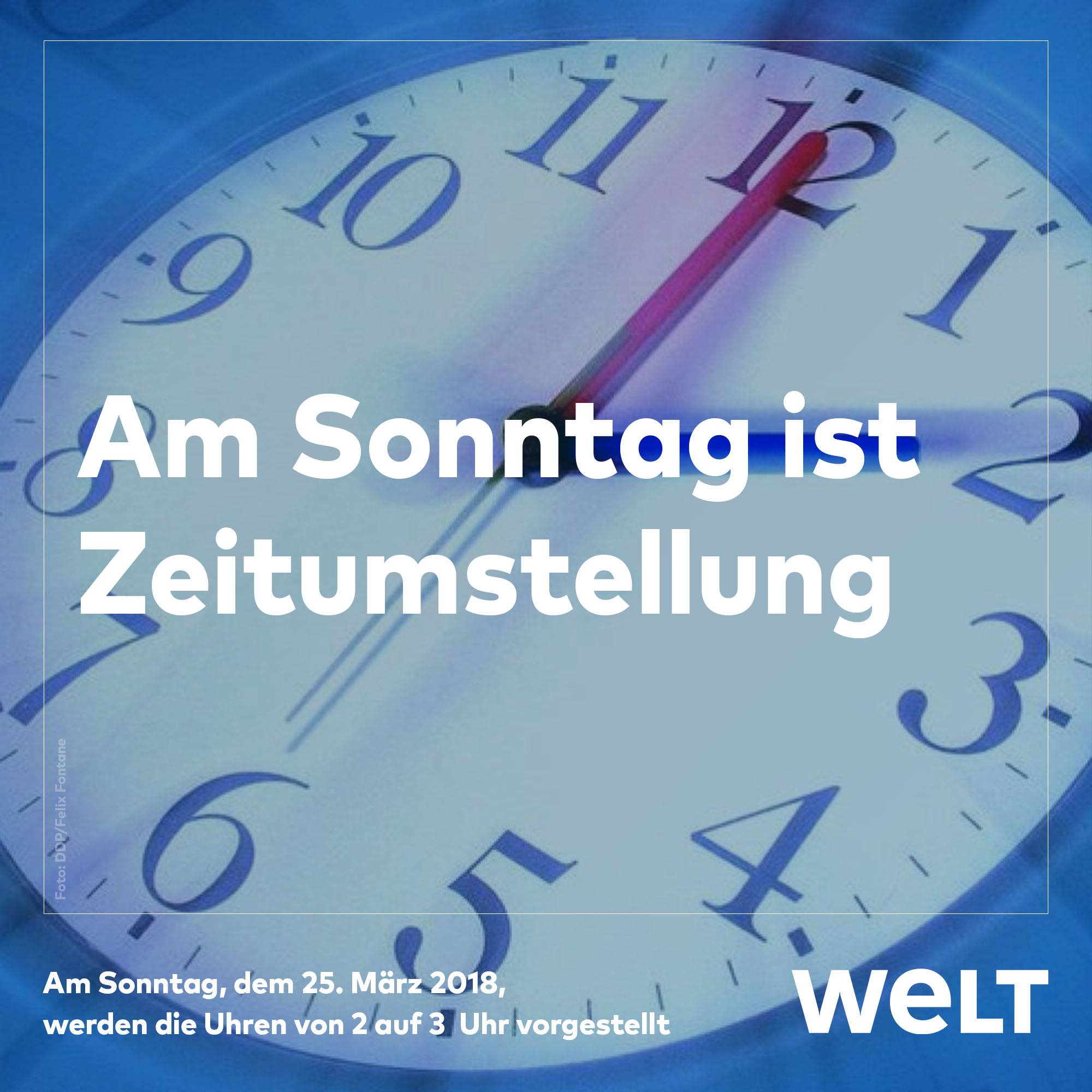 Welt Nicht Vergessen Die Sommerzeit Beginnt Ab Facebook