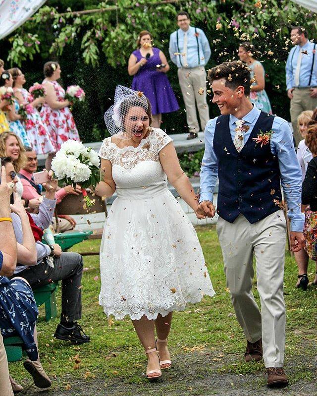 modcloth i love your jersey dress got to marry the man of my dreams in the of my dreams 😍 Ever since @modcloth starting selling this bad boy, I knew it would be my wedding dress ...long #WeddingInspo