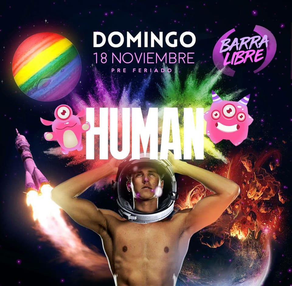 HUMAN CLUB - 🏳️‍🌈HOY HUMAN BARRA LIBRE 🍾🍻🍹 #Crobar 🚀🌟🌚 📲... | Facebook