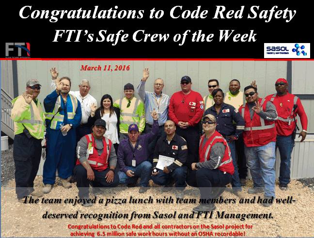Code Red Safety - Congratulations to the outstanding...