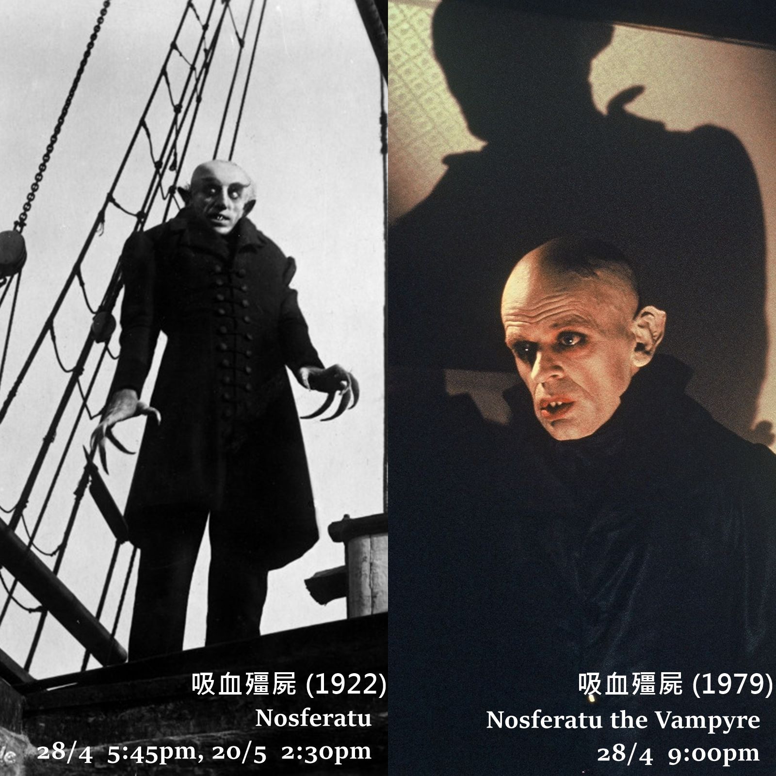 香港國際電影節 - 【#CineFan】茂瑙與荷索的《吸血殭屍》🦇 🧛🏼‍♂️ NOSFERATU from Murnau and ...