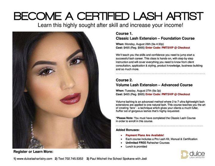 Paul Mitchell the School Spokane - Learn lashes ️ Increase your income ...