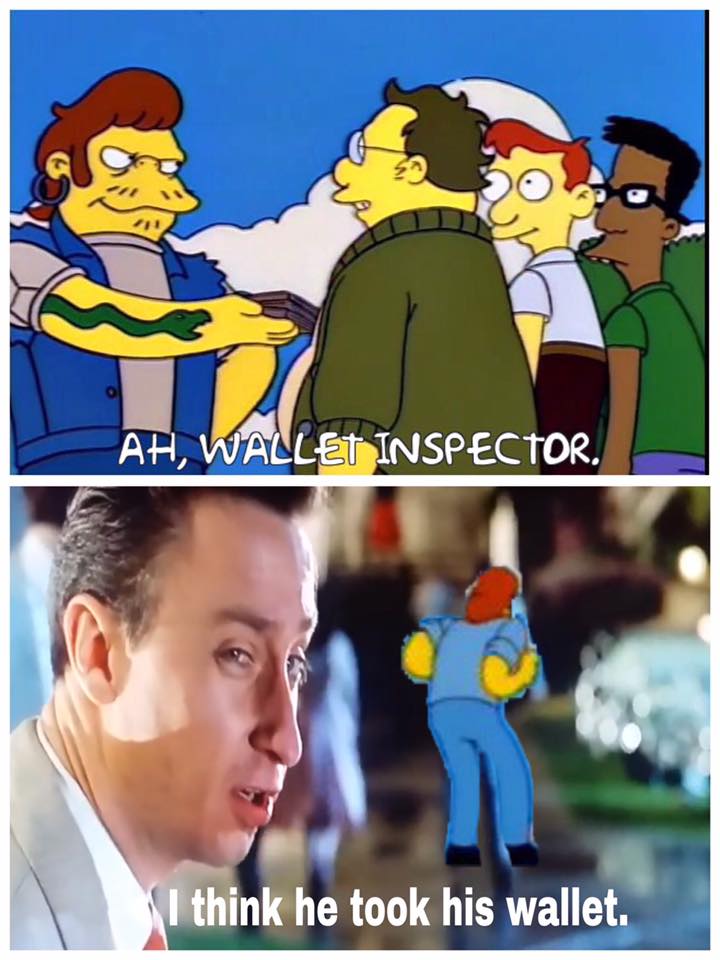 Simpsons Bortposting® | I think he took his wallet | Facebook