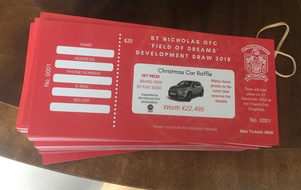 TICKETS PRINTED AND READY TO GO!!... - St. Nicholas G.F.C
