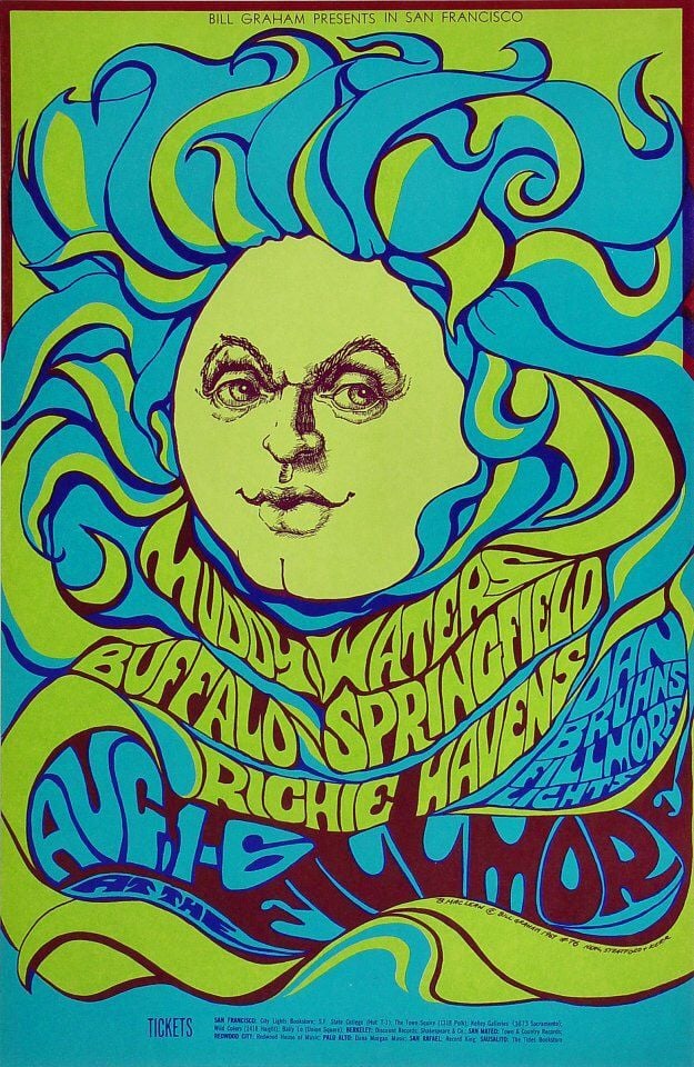 July 25-30, August 1, 1967 Bill Graham Presents at The Fillmore