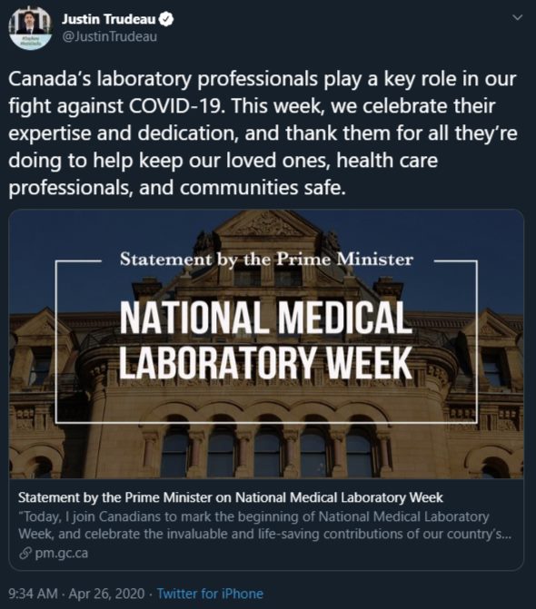 CSMLS / SCSLM - National Medical Laboratory Week 2020 was one for the ...