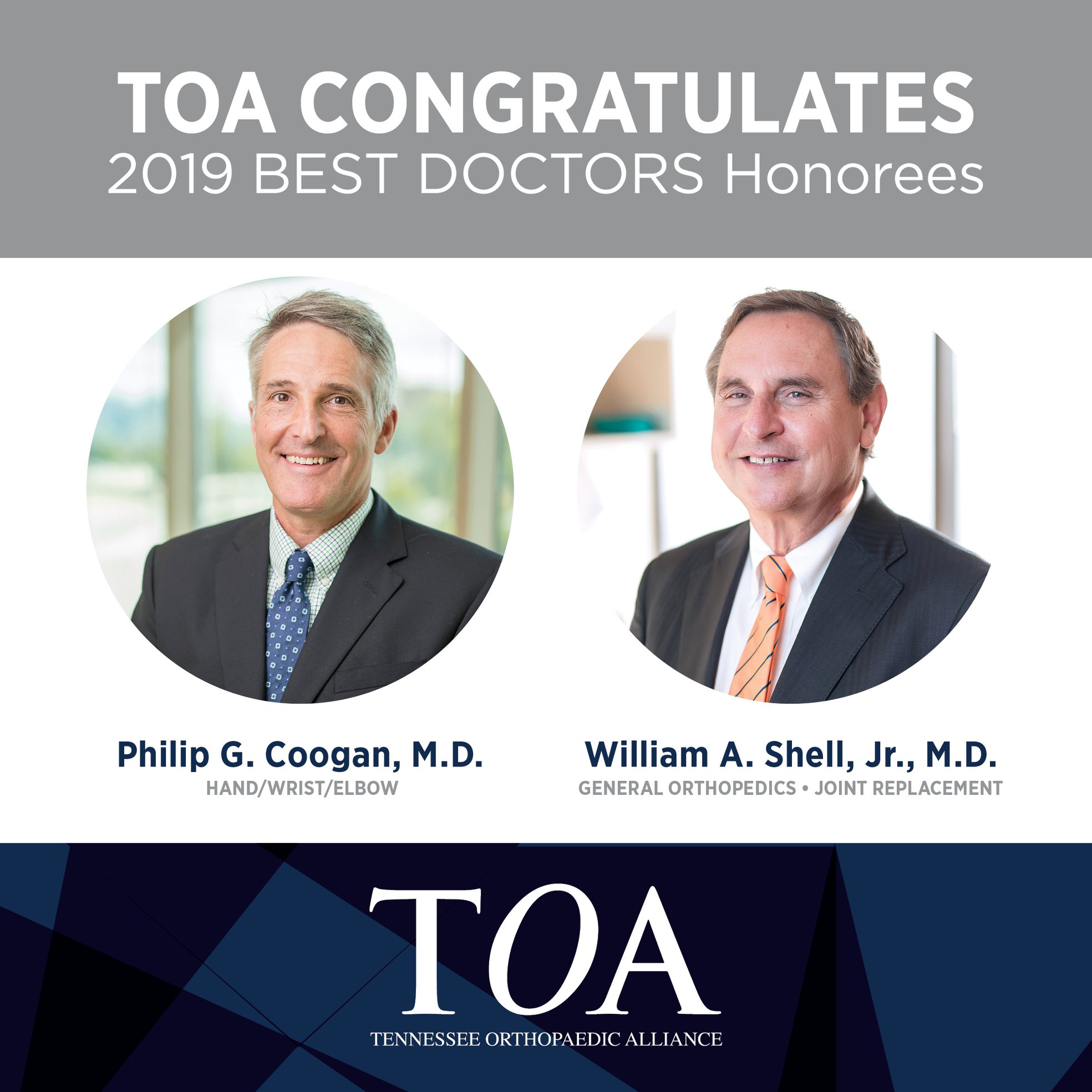 Congratulations to Dr.... - Tennessee Orthopaedic Alliance | Facebook