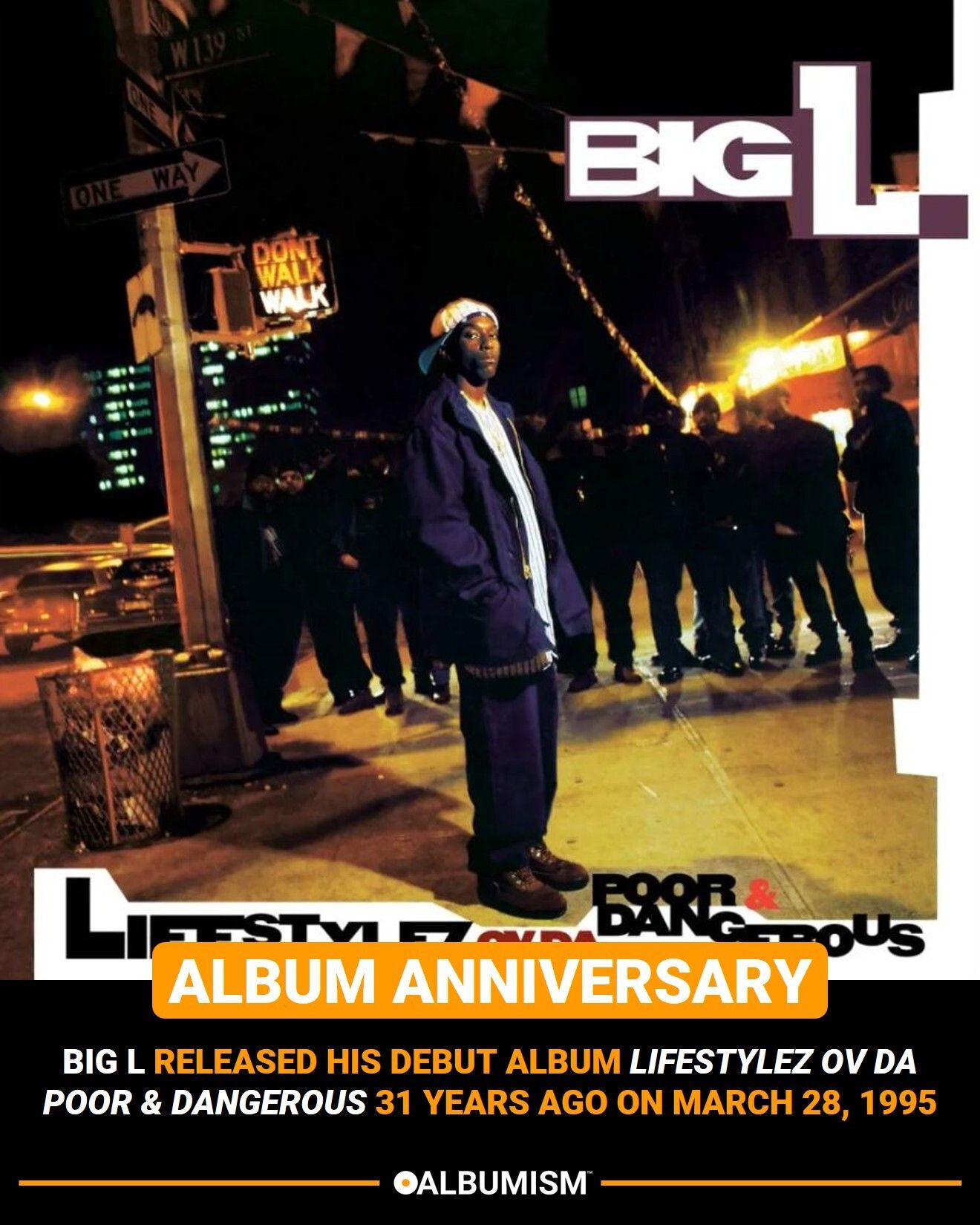 Big L released his debut album 'Lifestylez ov da Poor & Dangerous
