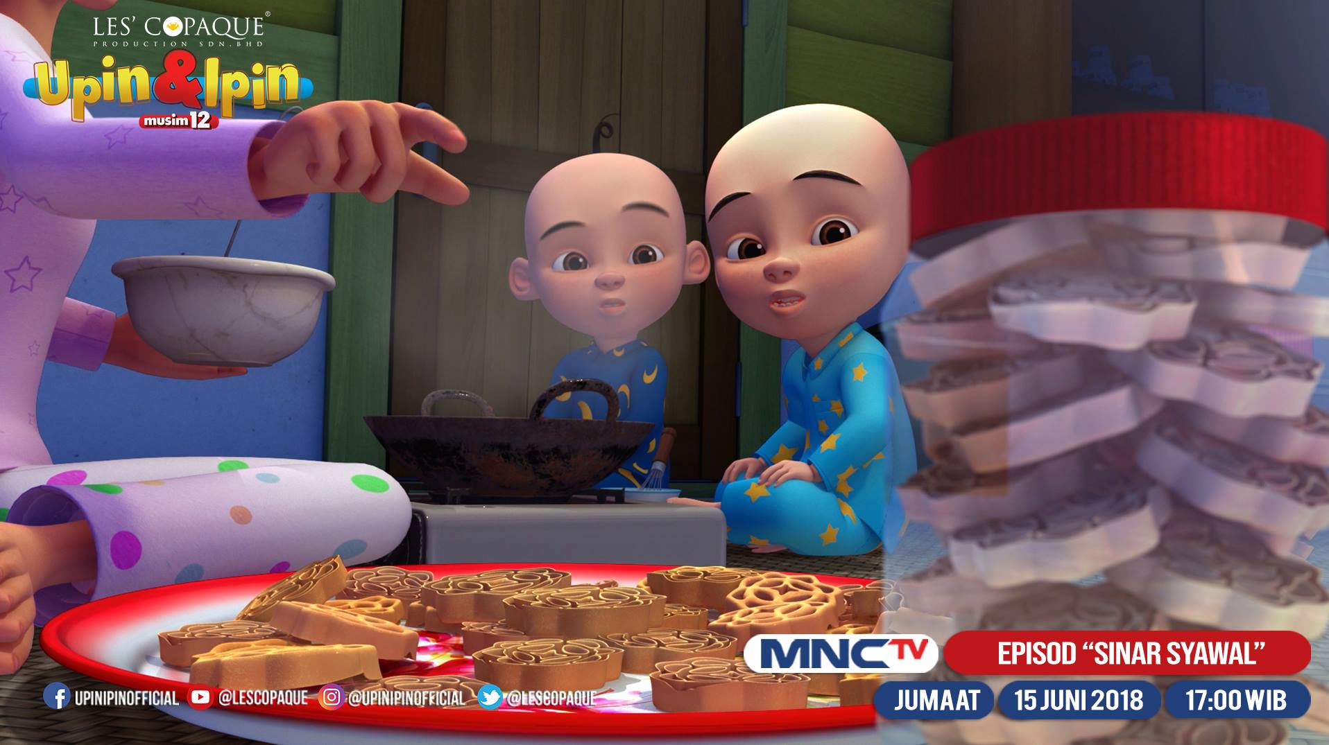 Upin Ipin Wahh Banyak Betul Kuih Kak Ros Buat Tahun Ni Jangan Lupa Saksikan Episod Baru Upin Ipin Musim 12 Sinar Syawal Sempena Aidilfitri Ini Pada 15 Juni 2018